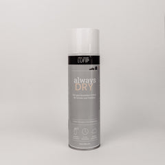Always Dry Imprägnierspray: Frische für Schuhe und Textilien. Angenehmer Duft für langanhaltende Frische. Vor neutralem Hintergrund präsentiert. 