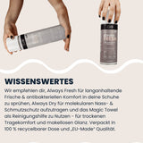 Always Fresh & Always Dry für Frische, Nässeschutz & Komfort – plus Magic Towel für streifenfreie Oberflächen. 100% recycelbare Dose.