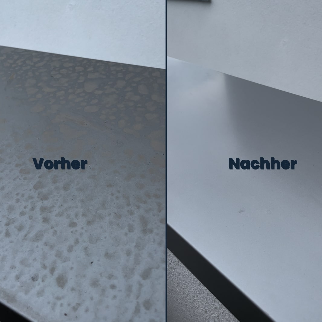 Schmutzige Fensterbretter, Gartenmöbel oder Balkonplatten? Mit Magic Foam bringst du Außenflächen in Sekundenschnelle auf Hochglanz – streifenfrei & ohne Schrubben. Perfekt für draußen! Gratis Magic-Towel im Set.

