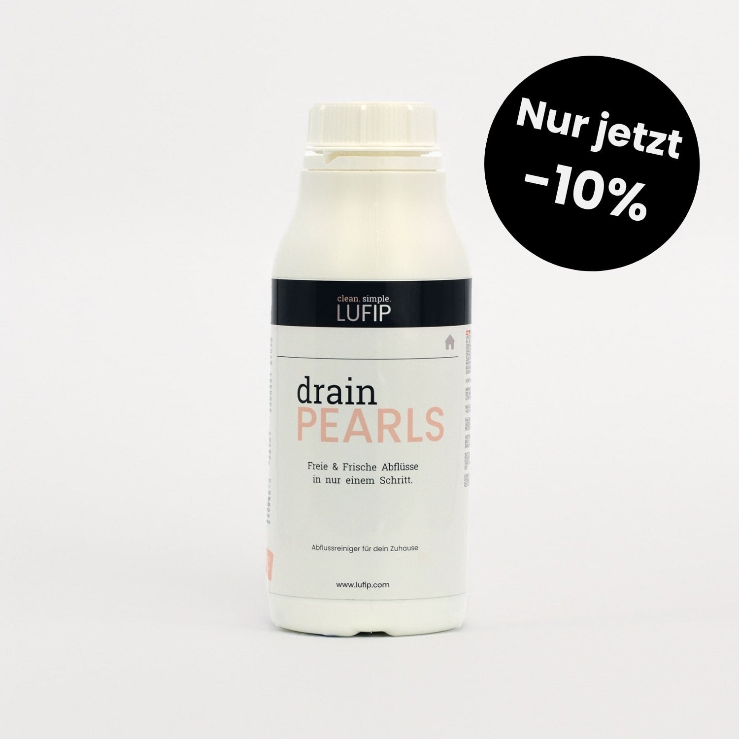 Drain Pearls lösen Haare & Gerüche in nur einem Schritt – im Black Friday Angebot mit –10%. Einfach einstreuen, abspülen, fertig. Frische Abflüsse!