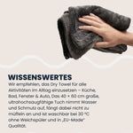 Das 40×60 cm Dry Towel von LUFIP: Ultrahochsaugfähig, geruchsneutral & ideal für Küche, Bad, Fenster & Auto. Waschbar bei 30 °C, EU-Made Qualität – jetzt entdecken!
