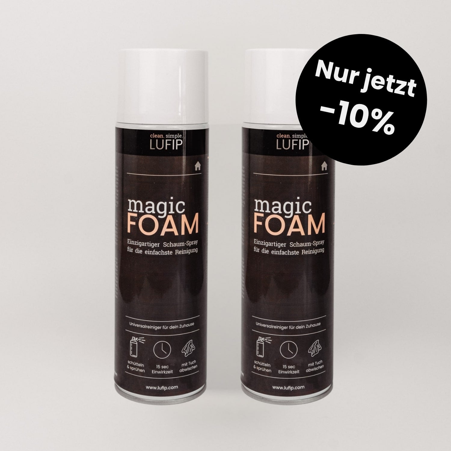 Magic Foam im Doppelpack – jetzt –10% im Black Friday Angebot! Starker Aktivschaum, schnelle Wirkung, brillante Reinigungsergebnisse. Perfekt zum Vorratskauf.