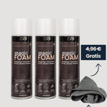 Magic Foam Set: 3x Magic Foam Dosen mit GRATIS Magic-Towel – Universeller Schaumreiniger für schlierenfreie Oberflächen. Perfekt für Glas, Spiegel, Küche und Bad.