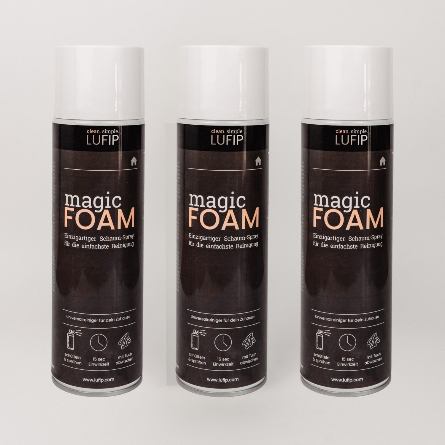 Magic Foam im Trio: 3x effektive Reinigungskraft in Premium-Qualität – für strahlend saubere Oberflächen ohne Rückstände.