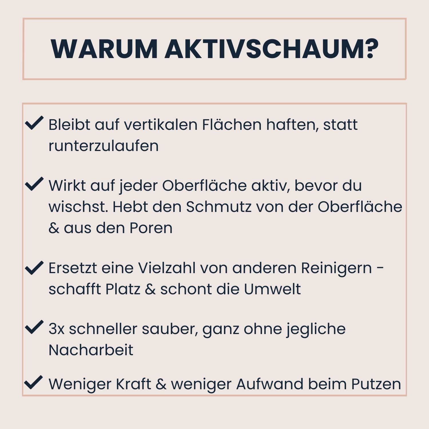 Magic Foam haftet auf vertikalen Flächen, wirkt tief in den Poren & reinigt 3x schneller – für weniger Kraftaufwand & perfekte Sauberkeit.