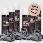 Magic Foam Vorteils Set: 6 Dosen Schaum-Power zum Vorteilspreis! ⚡ Spart Zeit & Geld bei jeder Anwendung. Für alle Oberflächen geeignet – einfach sprühen, abwischen & fertig! Inkl. gratis Magic Towel für streifenfreien Glanz. 🌟