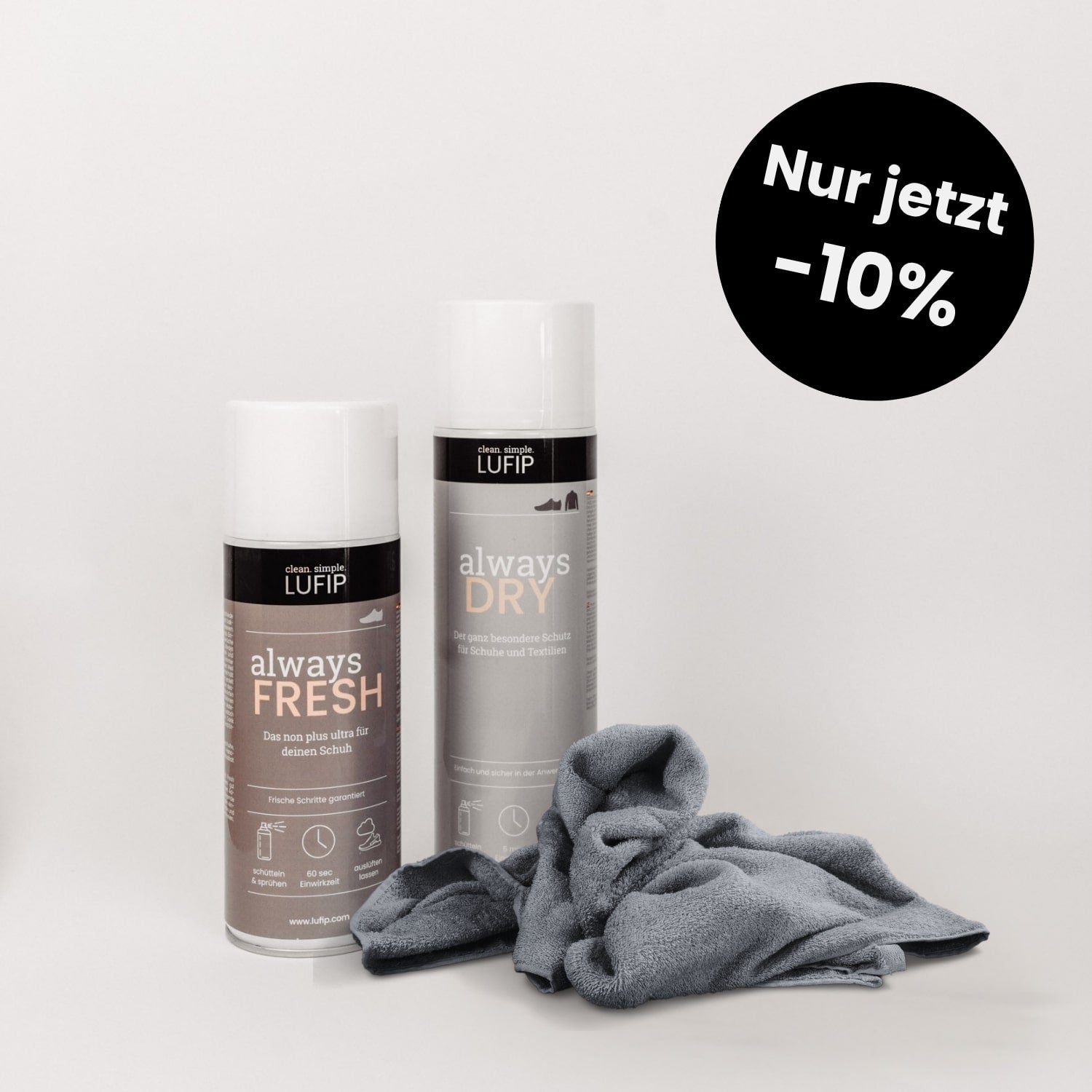 Frische & Schutz für deine Schuhe: Always Fresh + Always Dry jetzt –10% im Black Friday Deal! Schnell, effektiv & garantiert saubere, trockene Schritte.