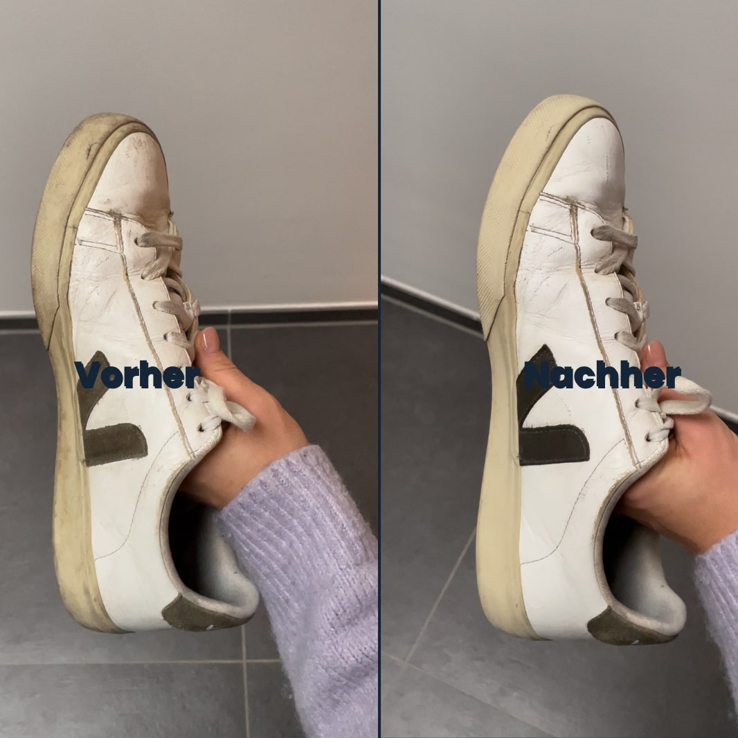 Schmutzige Sneaker? Mit Magic Foam sehen deine Schuhe in Sekunden wieder aus wie neu! Einfach aufsprühen, abwischen – fertig. Ohne Schrubben. 
